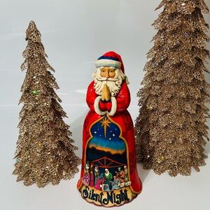 🌻S🌻Jim Shore “Silent Night” Heartwood Creek 7th Christmas Santa Series #4034356